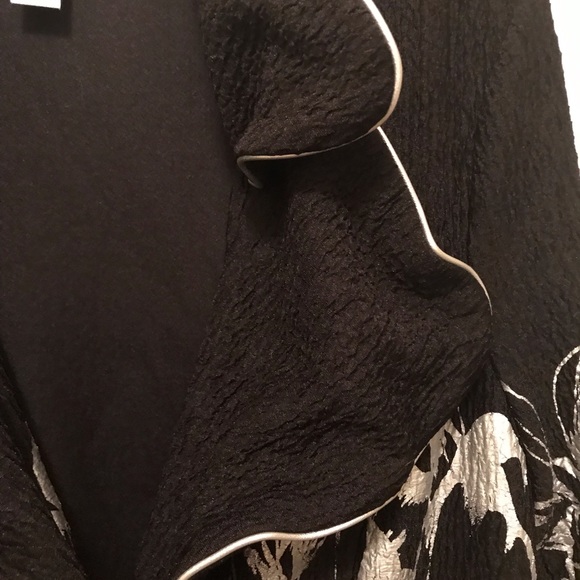 Joseph Ribkoff black and silver jacket Size 10 - Picture 3 of 12